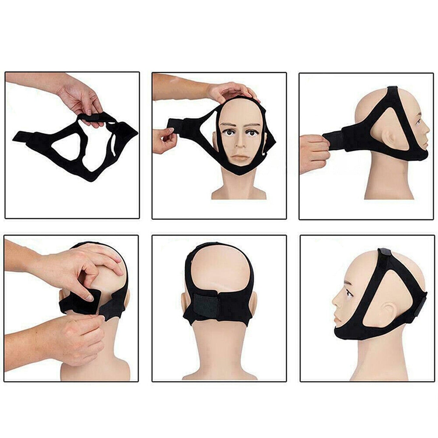 Sleep Support Jaw Belt Anti Snore Chin Strap Apnea Device