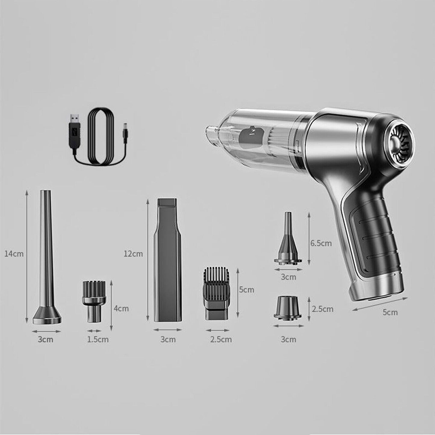 Cordless Handheld Vacuum for Home and Car Mini Air Duster