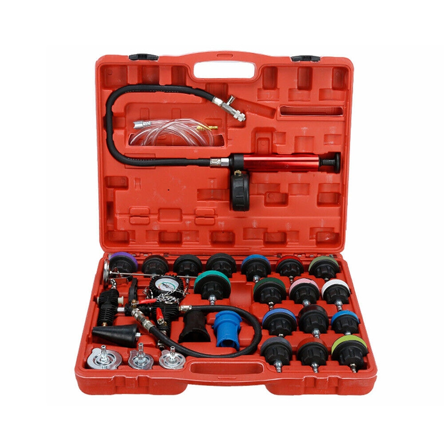 28pcs Radiator Coolant System Pressure Tester with Gauge