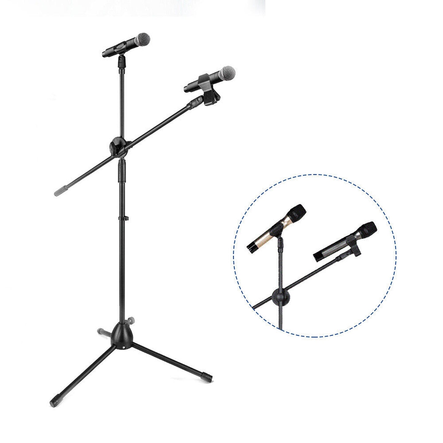 Adjustable Professional Microphone Stand Foldable Telescopic Tripod Holder