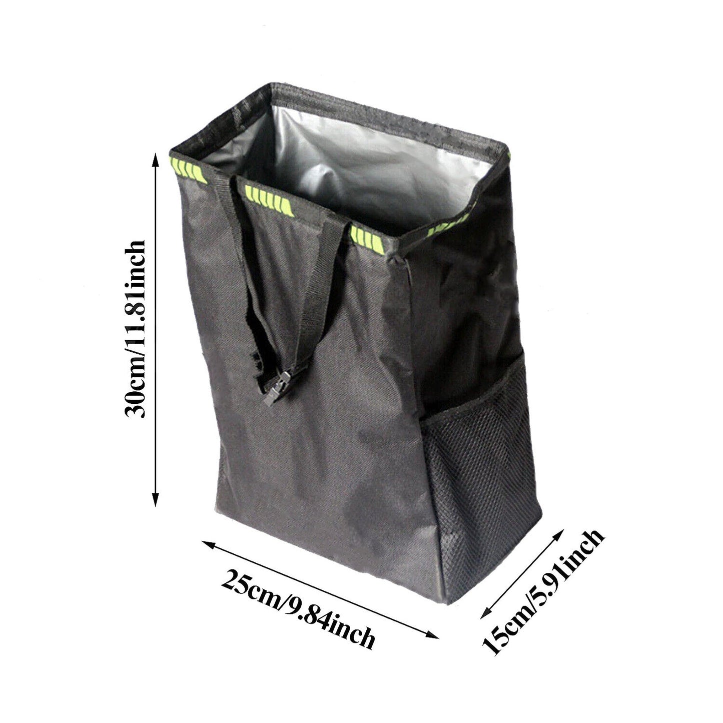 Waterproof Car Trash Can Organizer with Storage Pockets