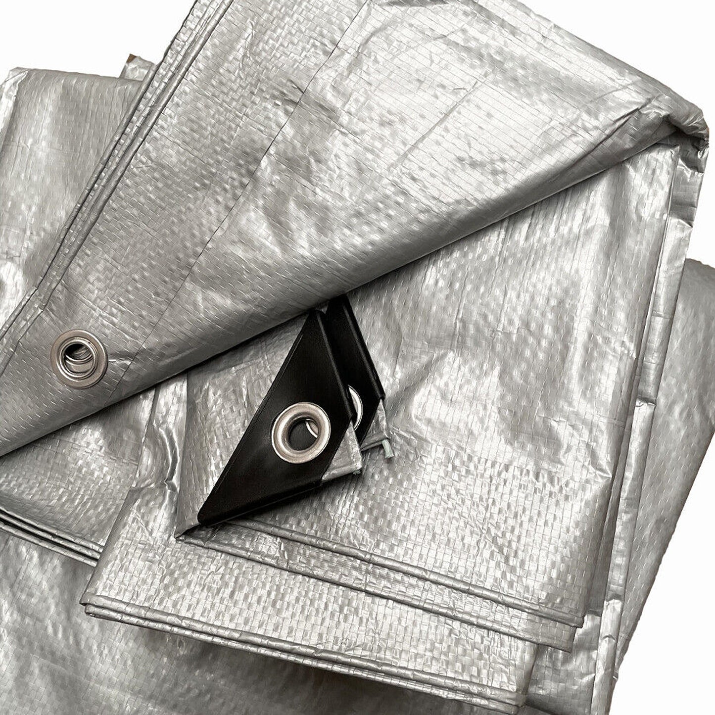 Silver Heavy Duty Weatherproof Tarpaulin Ideal Camping Shelter