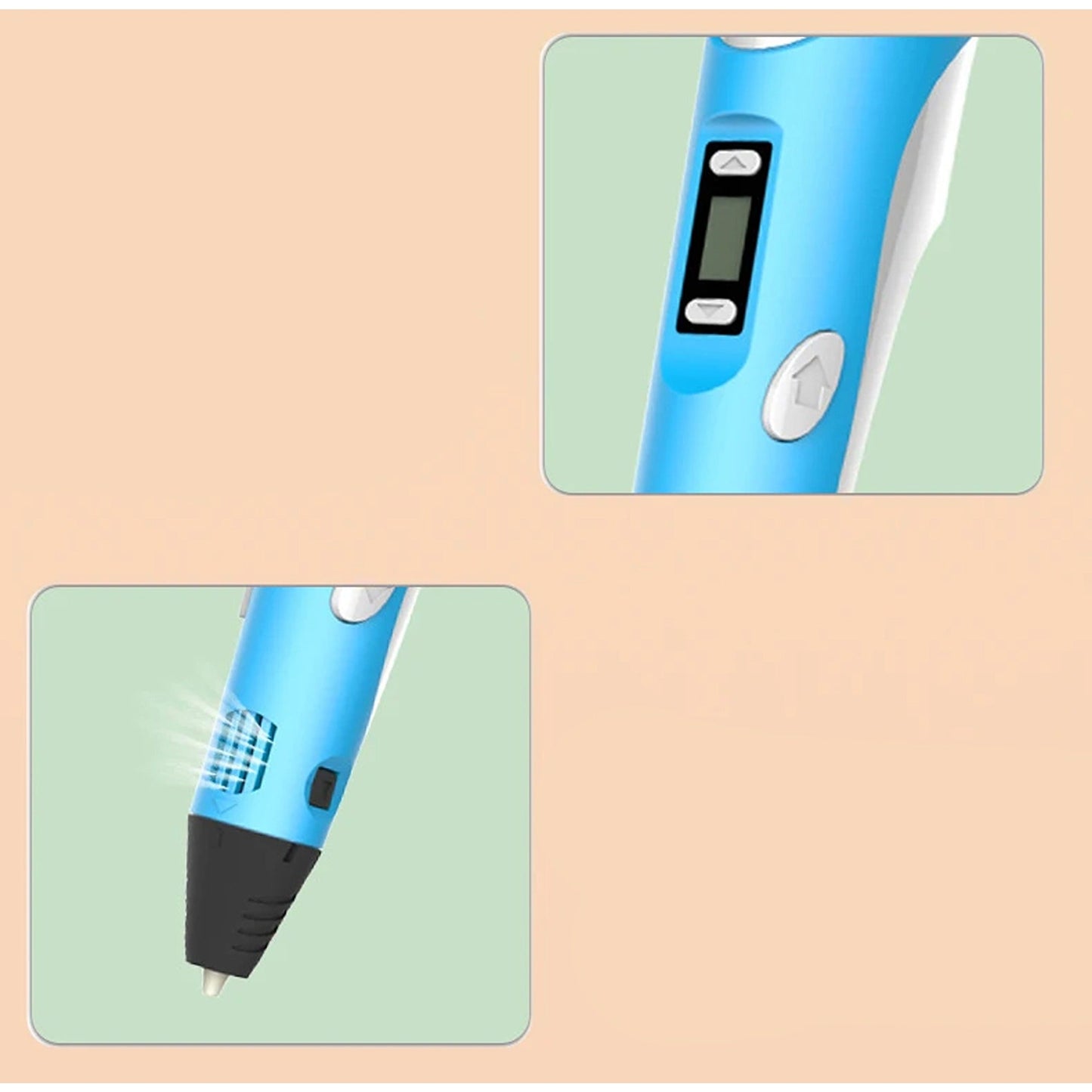 3D Printing Pen Set with Free Filaments Creative Doodle Drawing for Kids