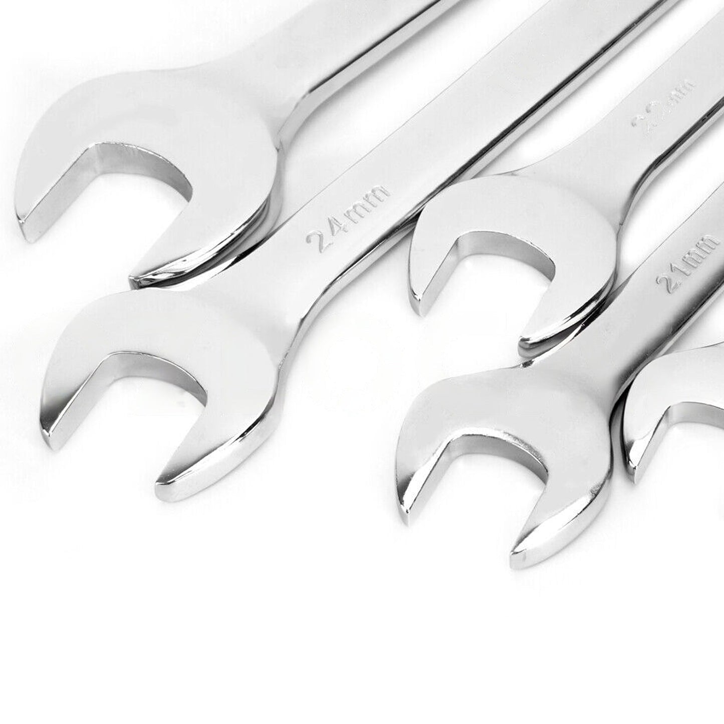 20pcs Metric Wrench Set with Spanner Open Ring End CRV Rolling Bag