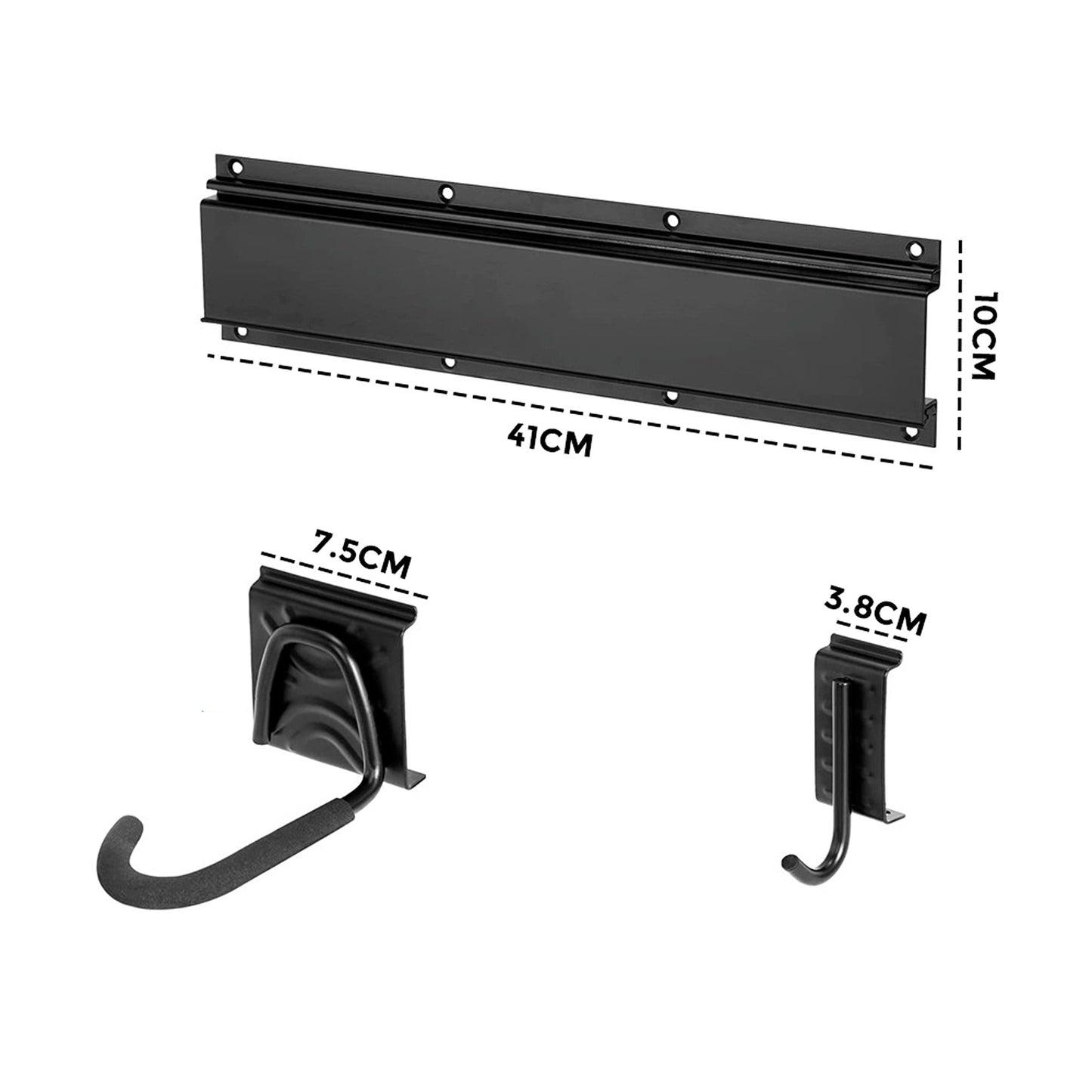 Wall Mount Bicycle Storage Rack Adjustable Garage Bike Hanger for 6 Bikes