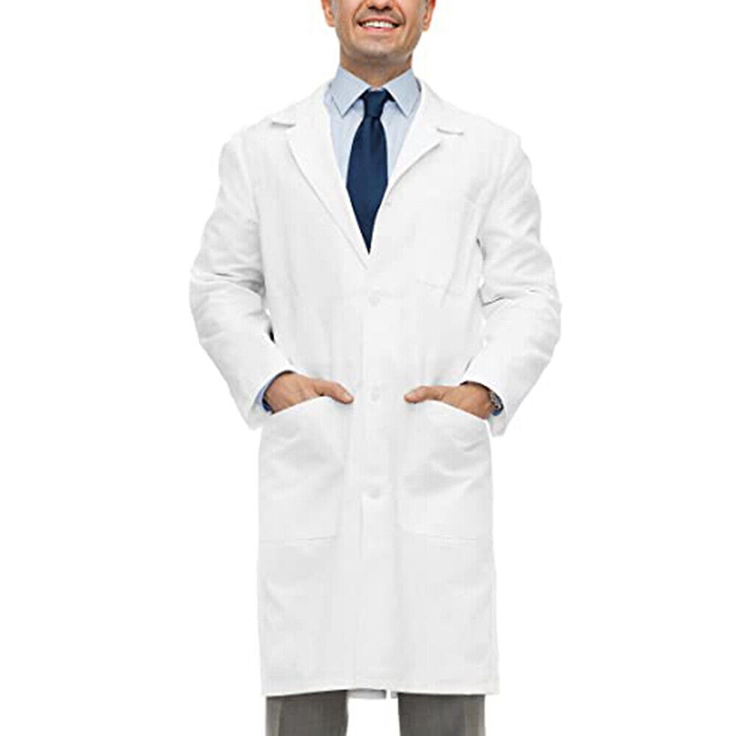 Lab Coat for Warehouse Hygiene and Food Industry White