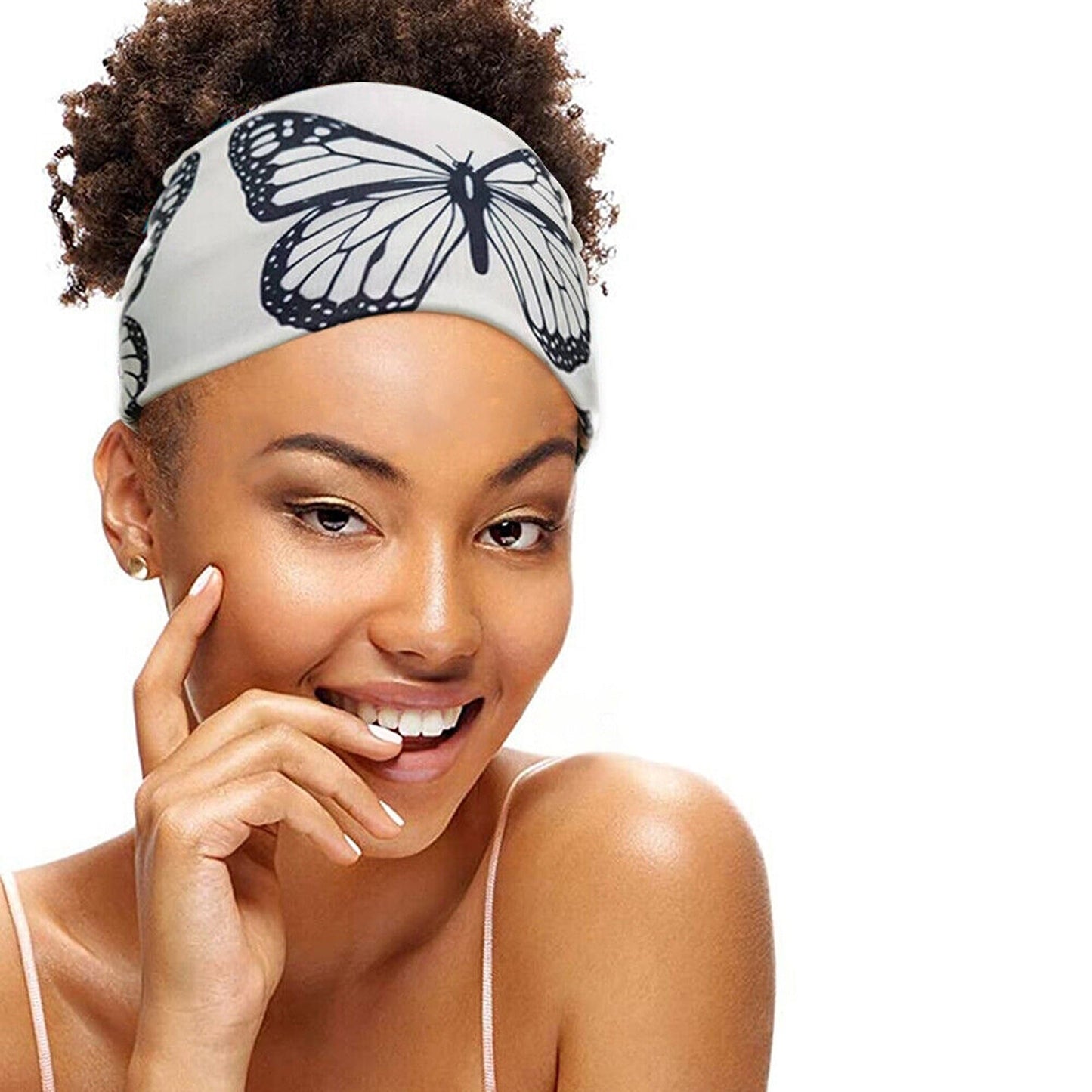 Wide Turban Elastic Bandana Women Yoga Sports Head Wrap