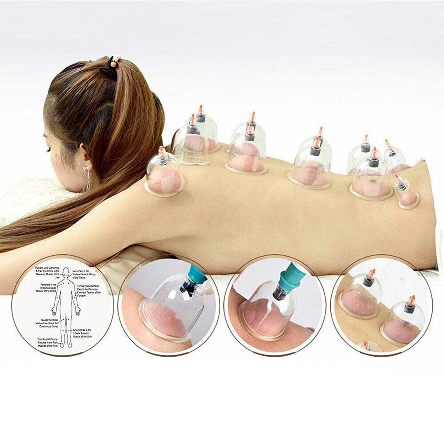 Cupping Therapy Set for Massage and Suction Treatment 32 Cups