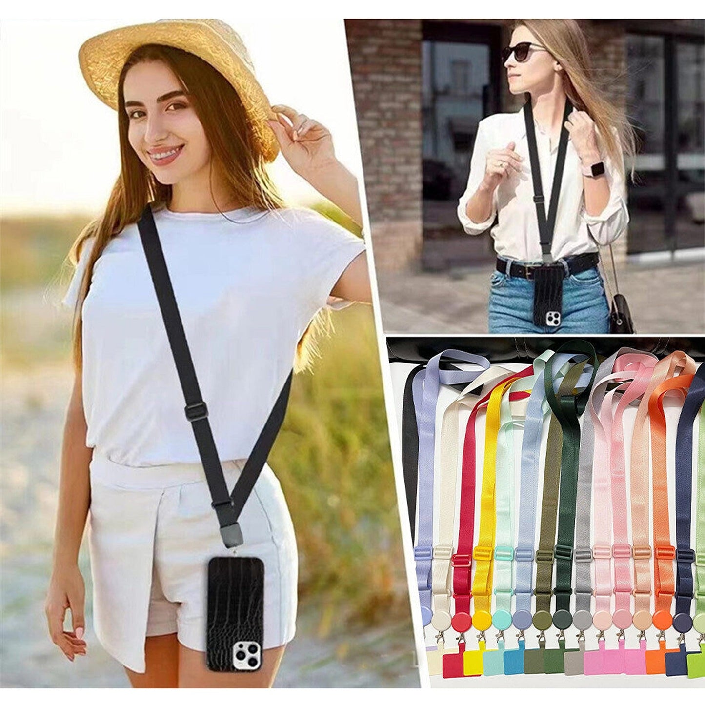 Crossbody Mobile Phone Lanyard with Anti-Lost Neck Strap