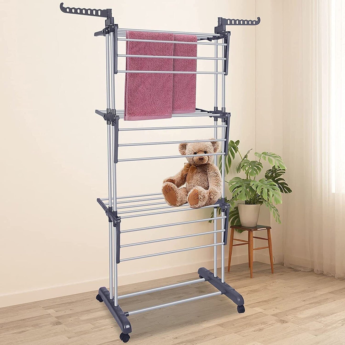 Portable Heavy-Duty Clothes Dryer Foldable Airer Laundry Drying Rack