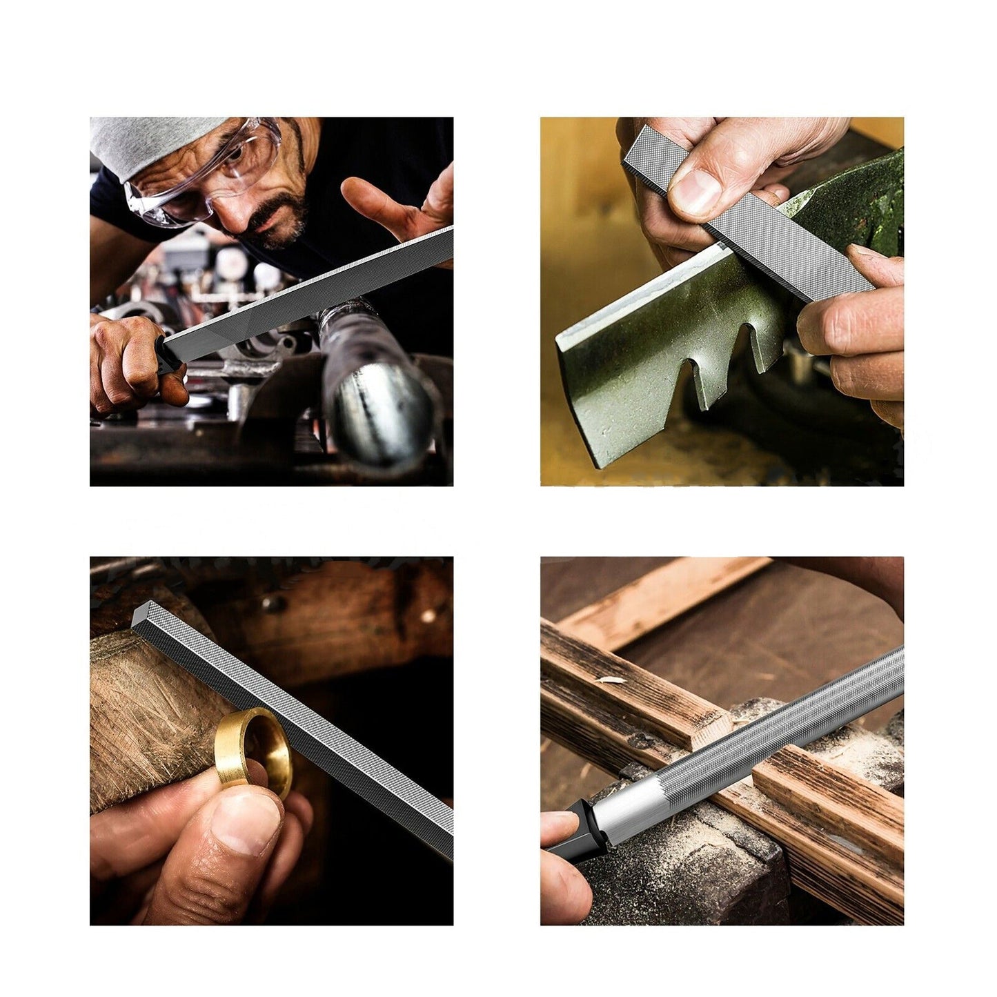 300mm Medium Cut Flat File Metal Wood Carving Hand Tool