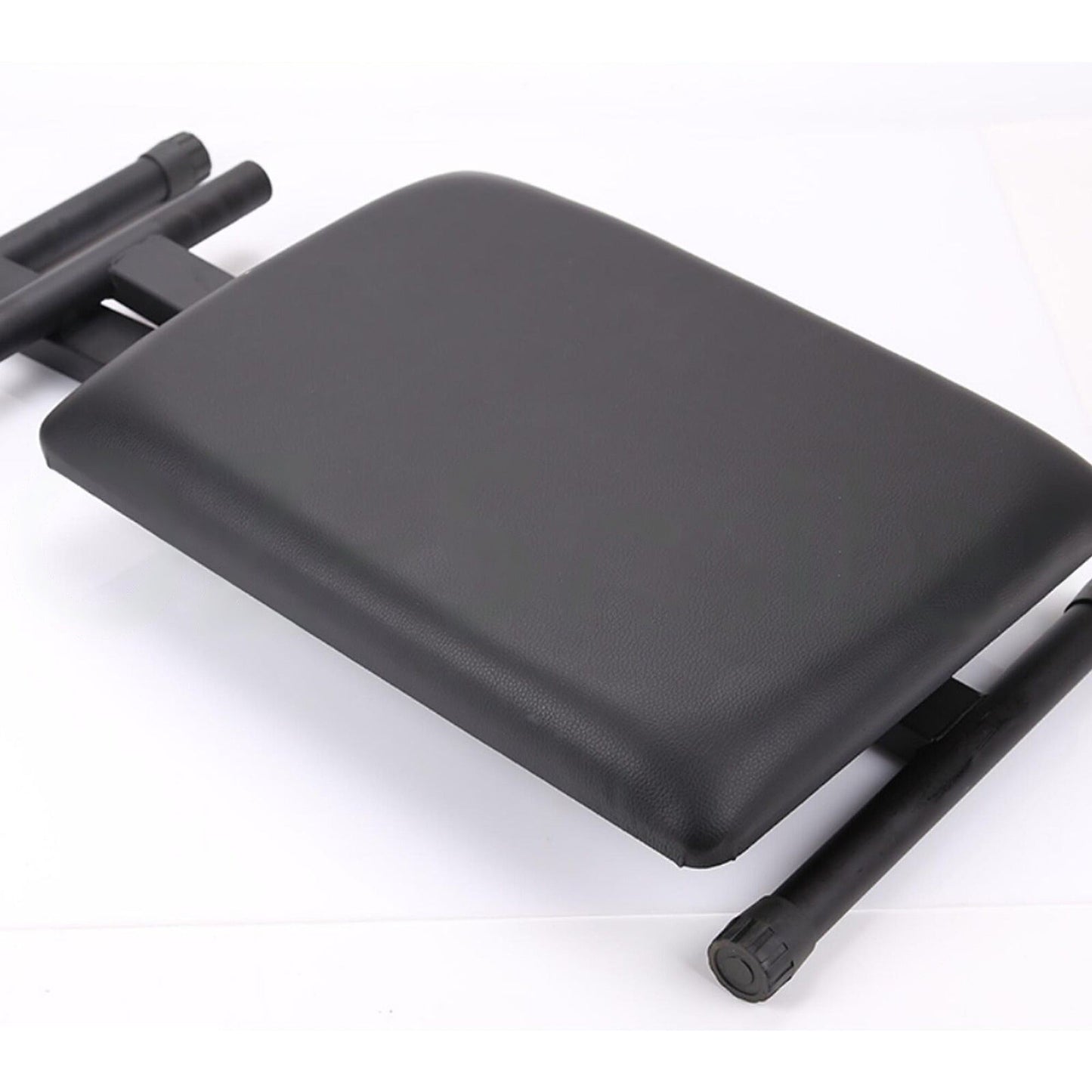 Black 3-Way Adjustable Piano Stool Folding Keyboard Seat Bench