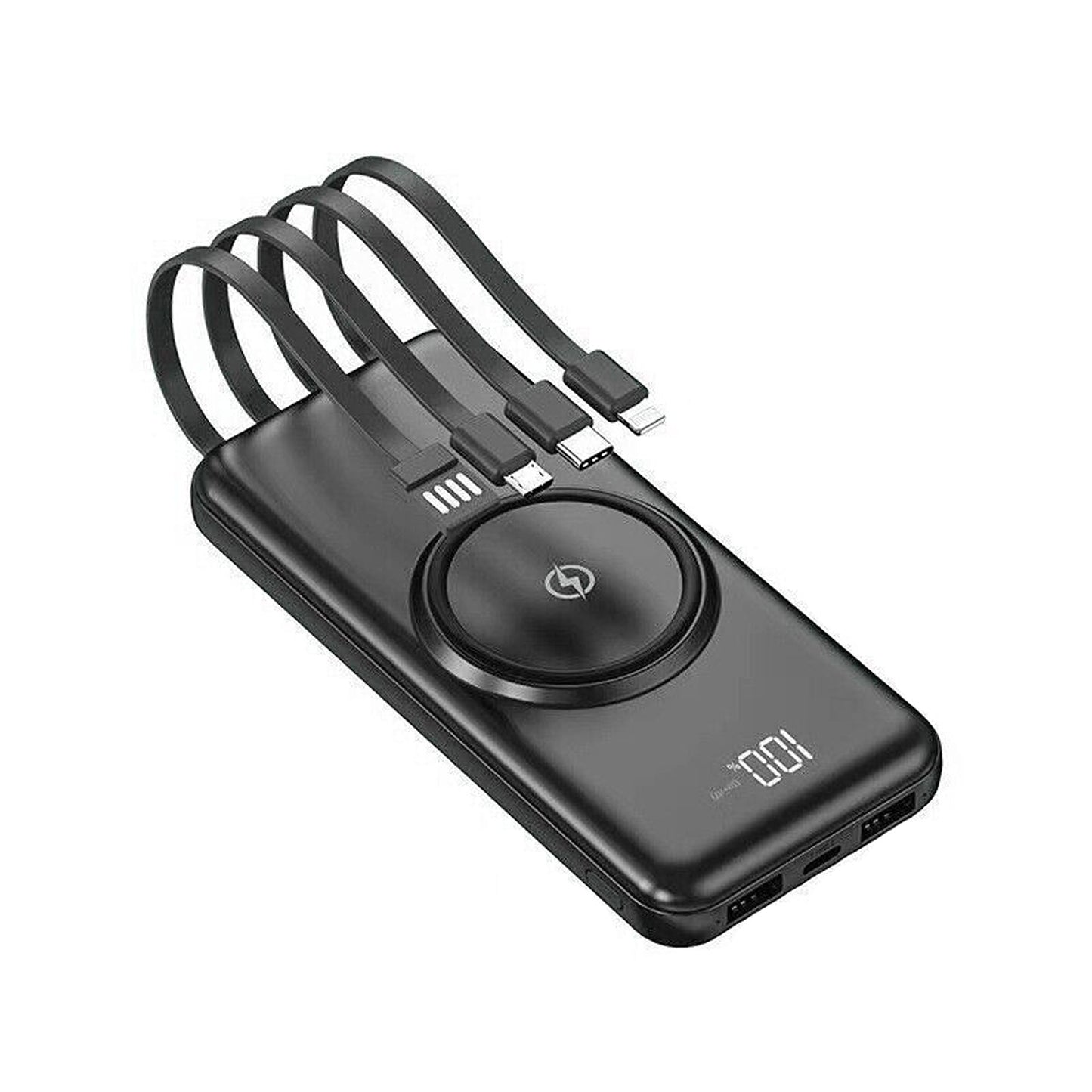 Wireless 20000mAh Dual USB Fast Charging Portable Power Bank with LED