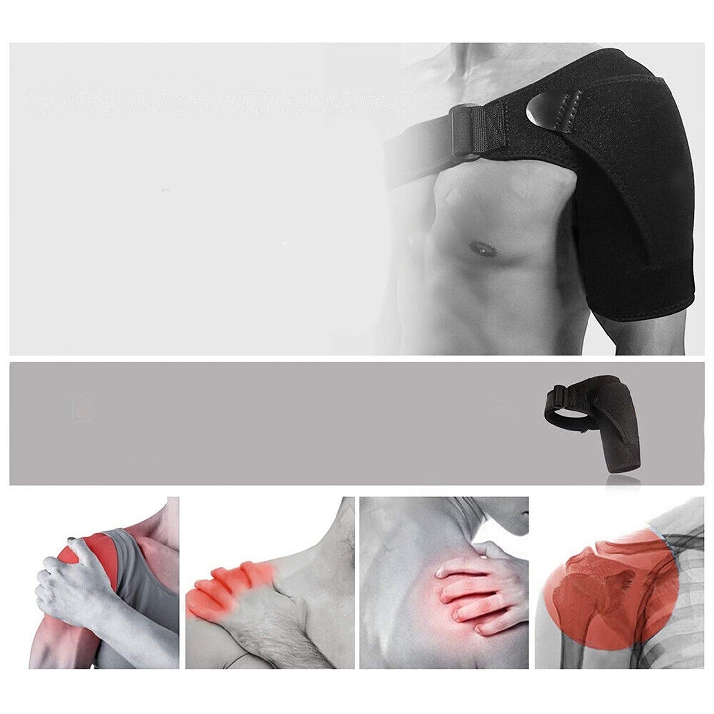 Compression Shoulder Support Bandage Sports Brace Protector Strap