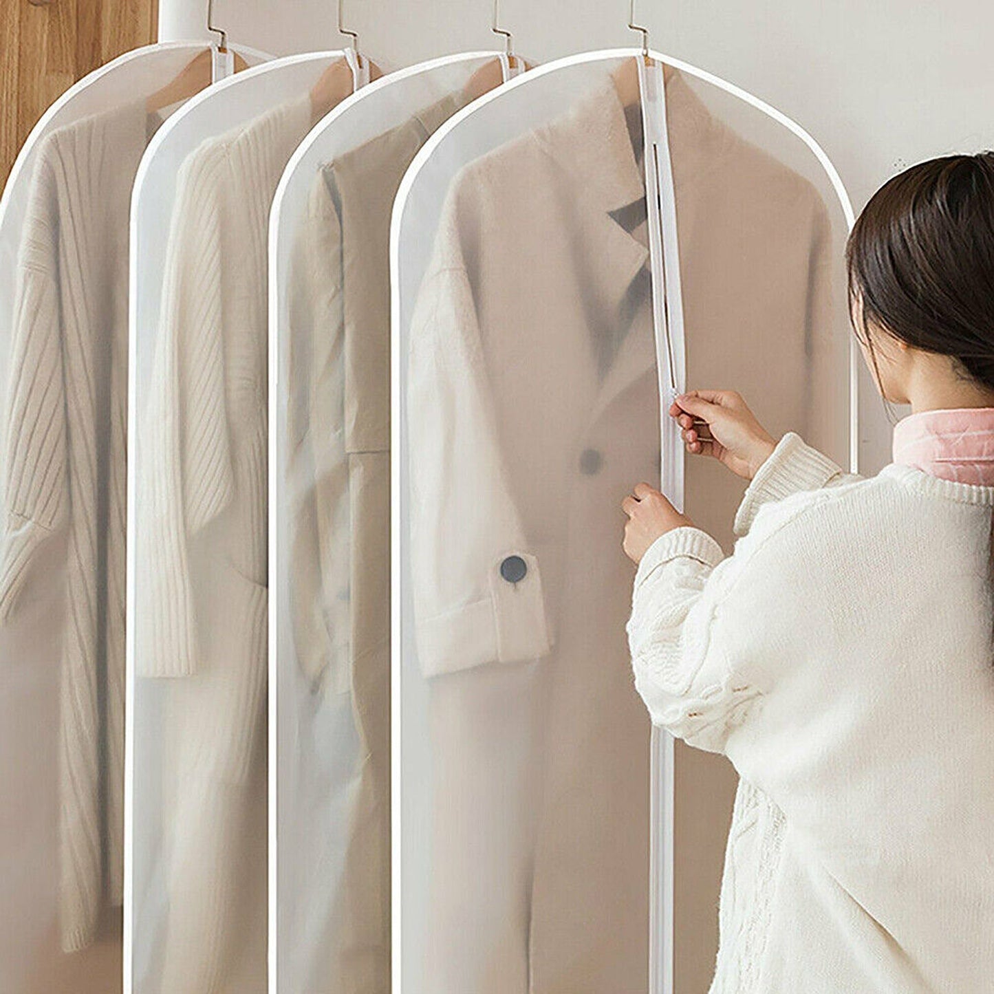 12-Pack Garment Storage Bags for Dress and Suit Protection