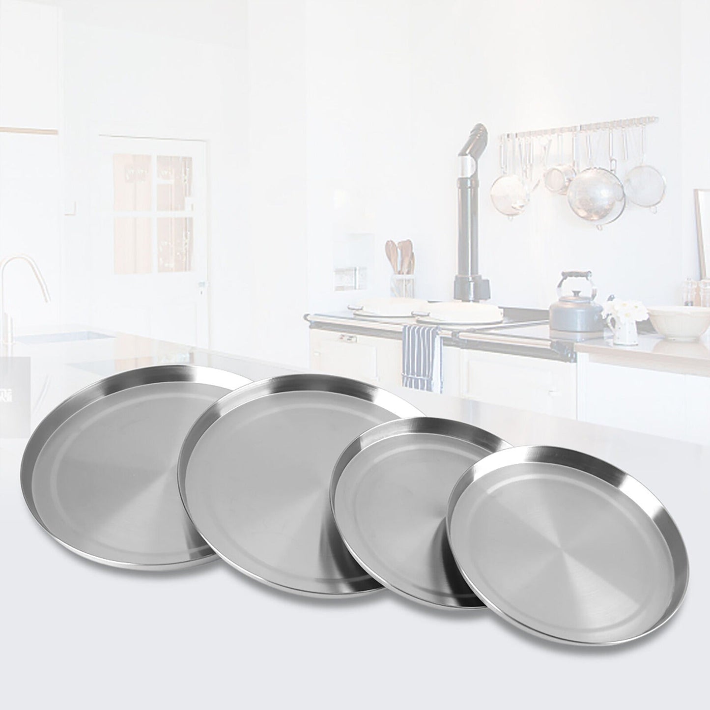 4pcs Stainless Steel Stove Top Covers for Kitchen Cooker Protection