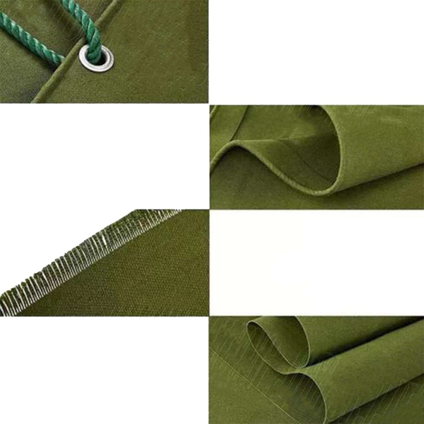 Army Grade Heavy Duty Waterproof Canvas Tarp with Sun and Dust Block
