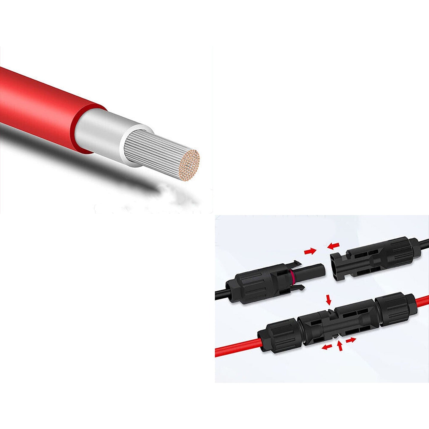 Solar Panel to Regulator Extension Cable 6mm2 10 AWG