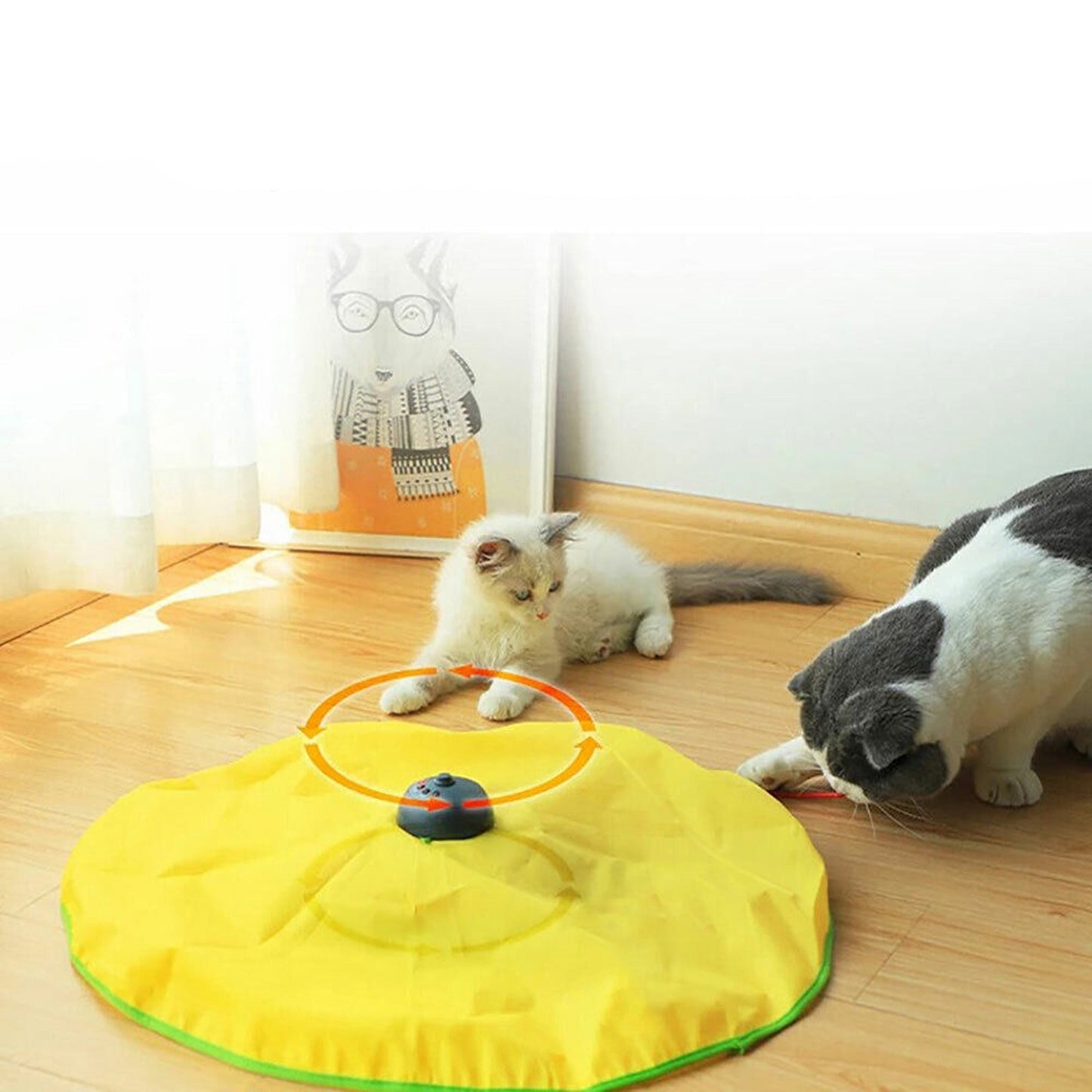 Interactive Cat Toy with Rotating Mouse Electronic Puzzle for Pets