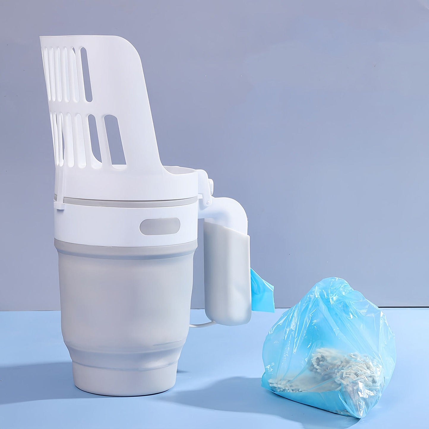 Detachable Cat Litter Scoop with Integrated Shovel Holder