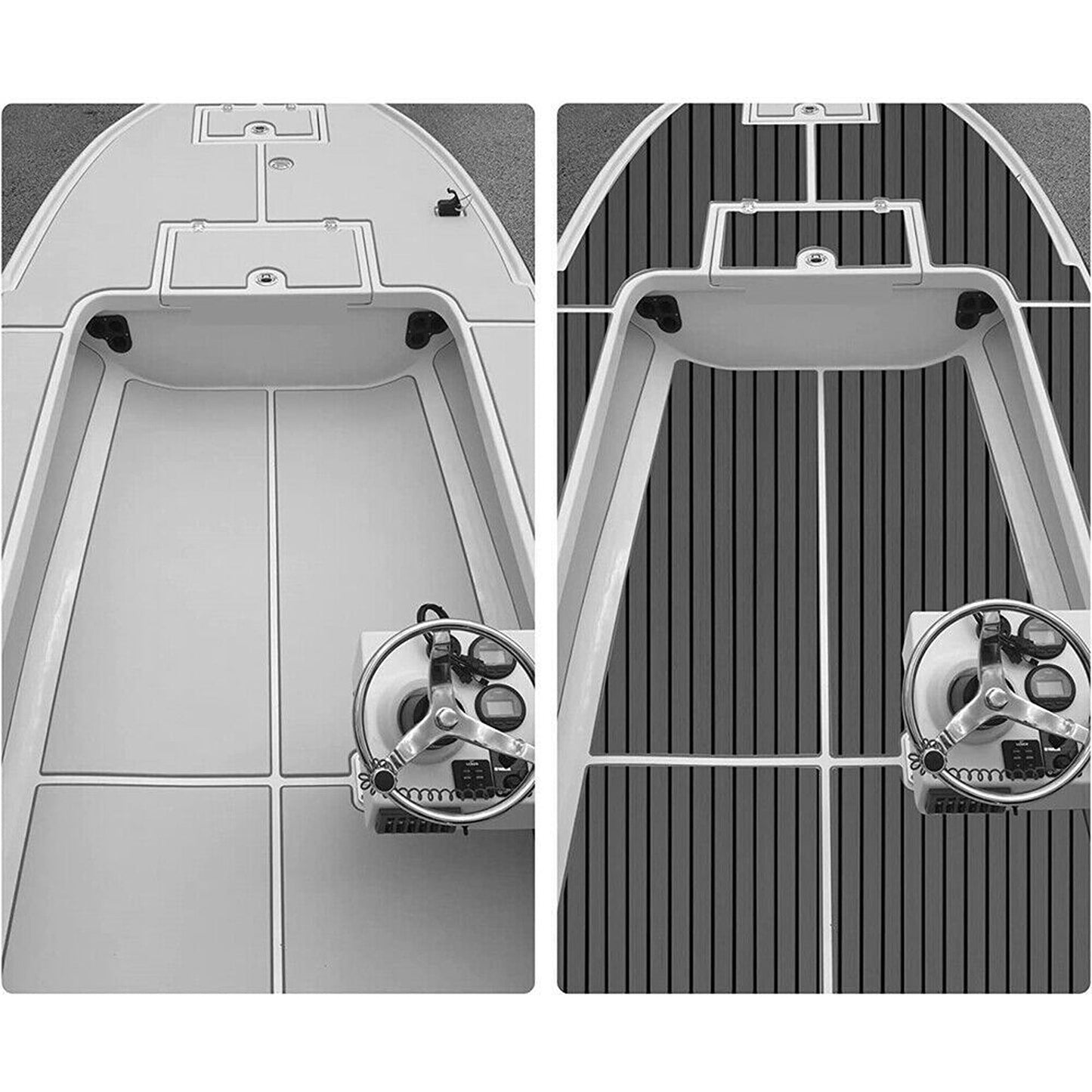 Dark Grey Luxury Yacht Style EVA Foam Marine Decking