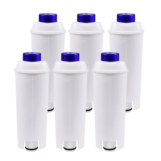 Water Filter 6 Pack for Delonghi Magnifica S ECAM22110SB Automatic Coffee Machine