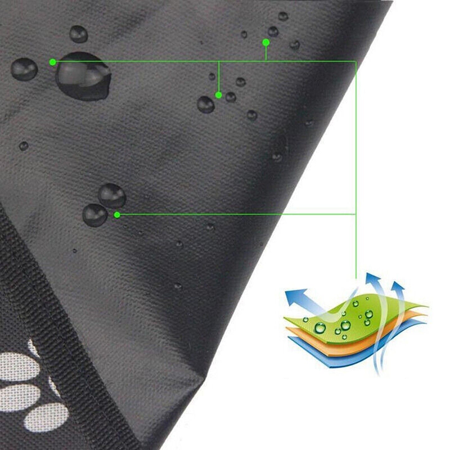 Waterproof Pet Car Seat Cover Non-Slip Hammock Style Protector for Rear Seats