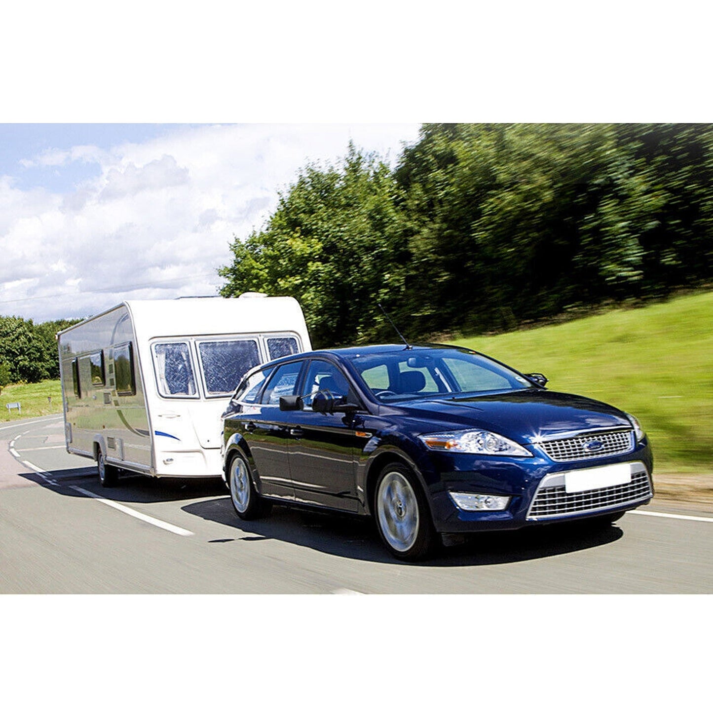 2pcs Universal Clip-On Towing Mirrors for Trailer Caravan and Truck
