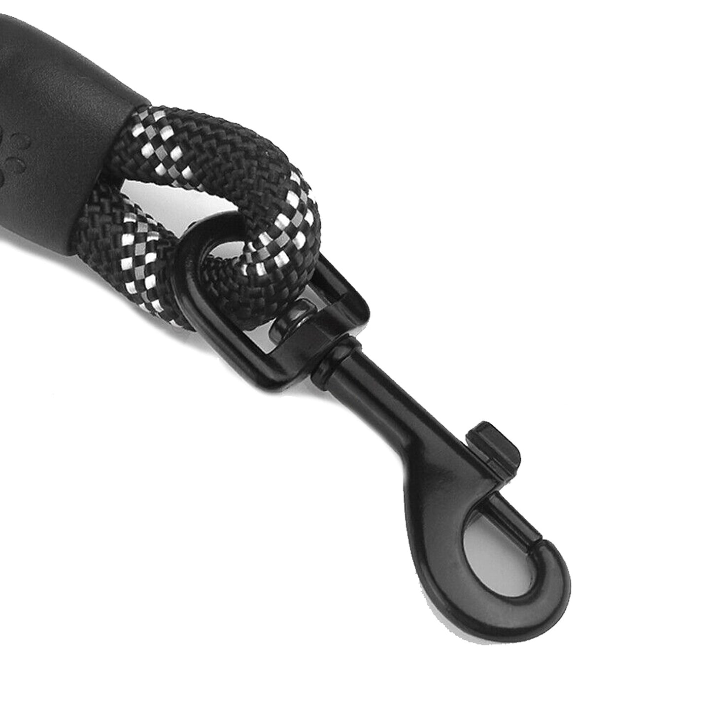 Black Heavy Duty Nylon Dog Training Leash Strong Rope Recall Lead