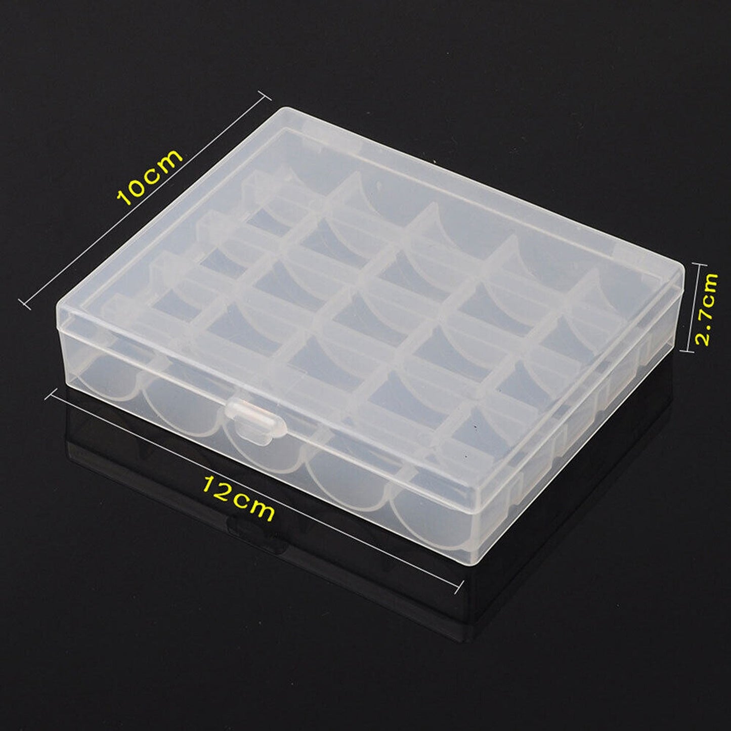Clear Bobbin Storage Box for Sewing Machine Bobbins