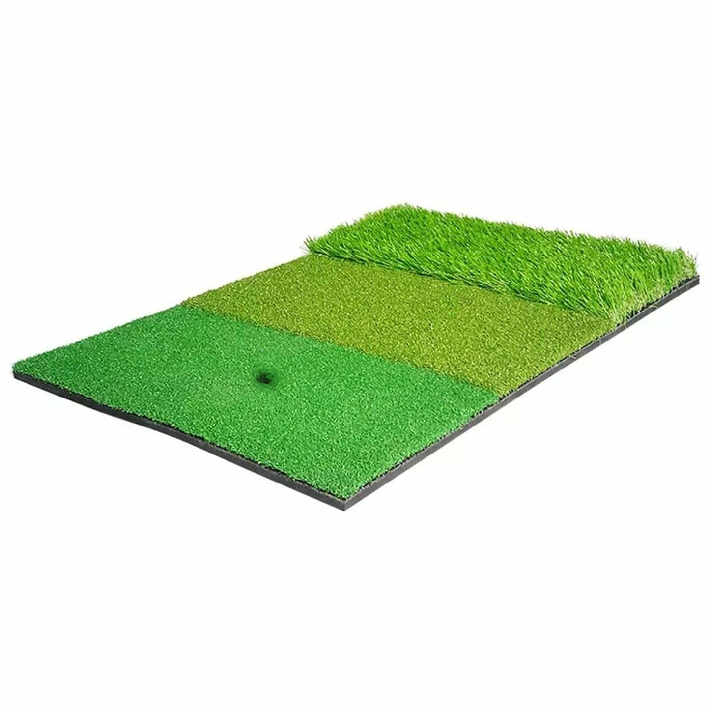 3-in-1 Golf Practice Mat for Outdoor or Indoor Training with Hitting Pad