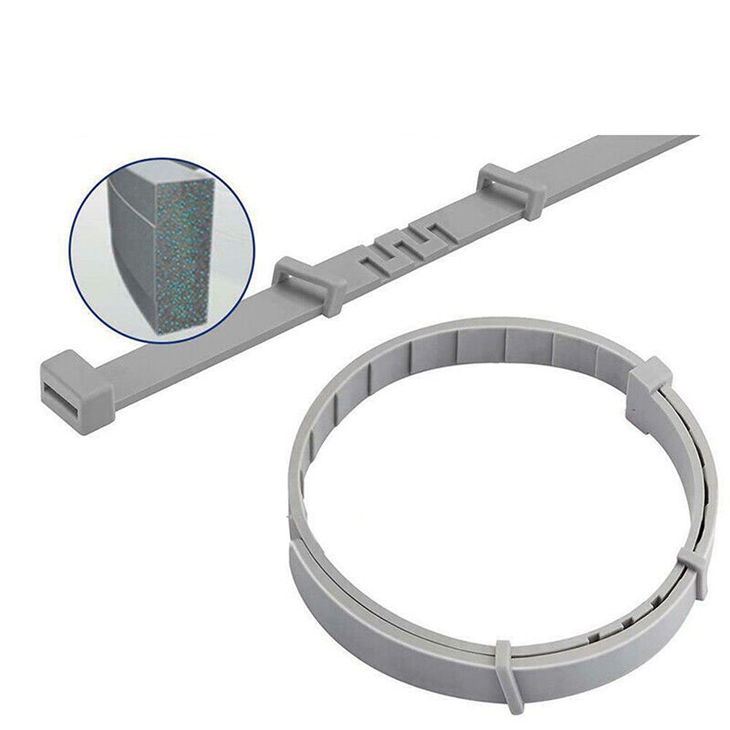 Grey Kitten and Puppy Identification Collar Bands for New Pets