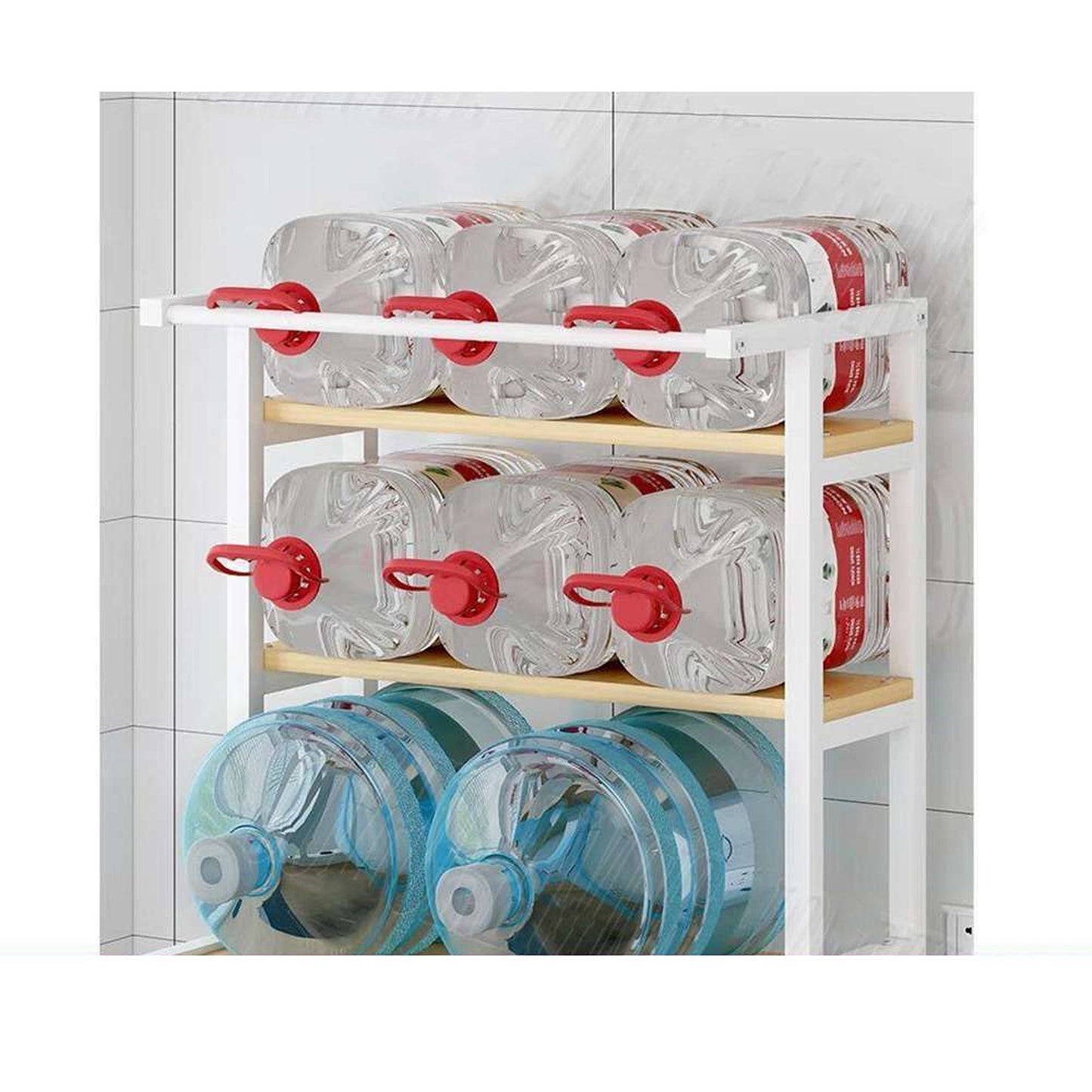 3-Tier Heavy Duty Metal Storage Rack Over Washing Machine Organizer
