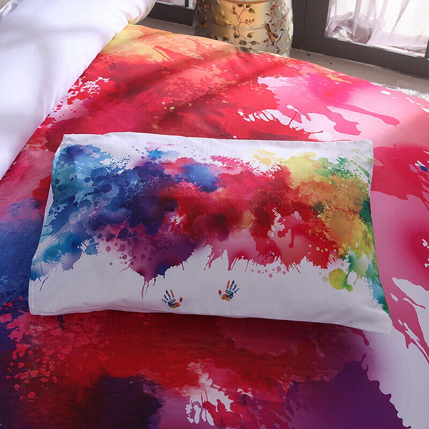DIY Bedding Set with Pillowcases Soft Quilt Duvet Cover Set for Queen King Bed