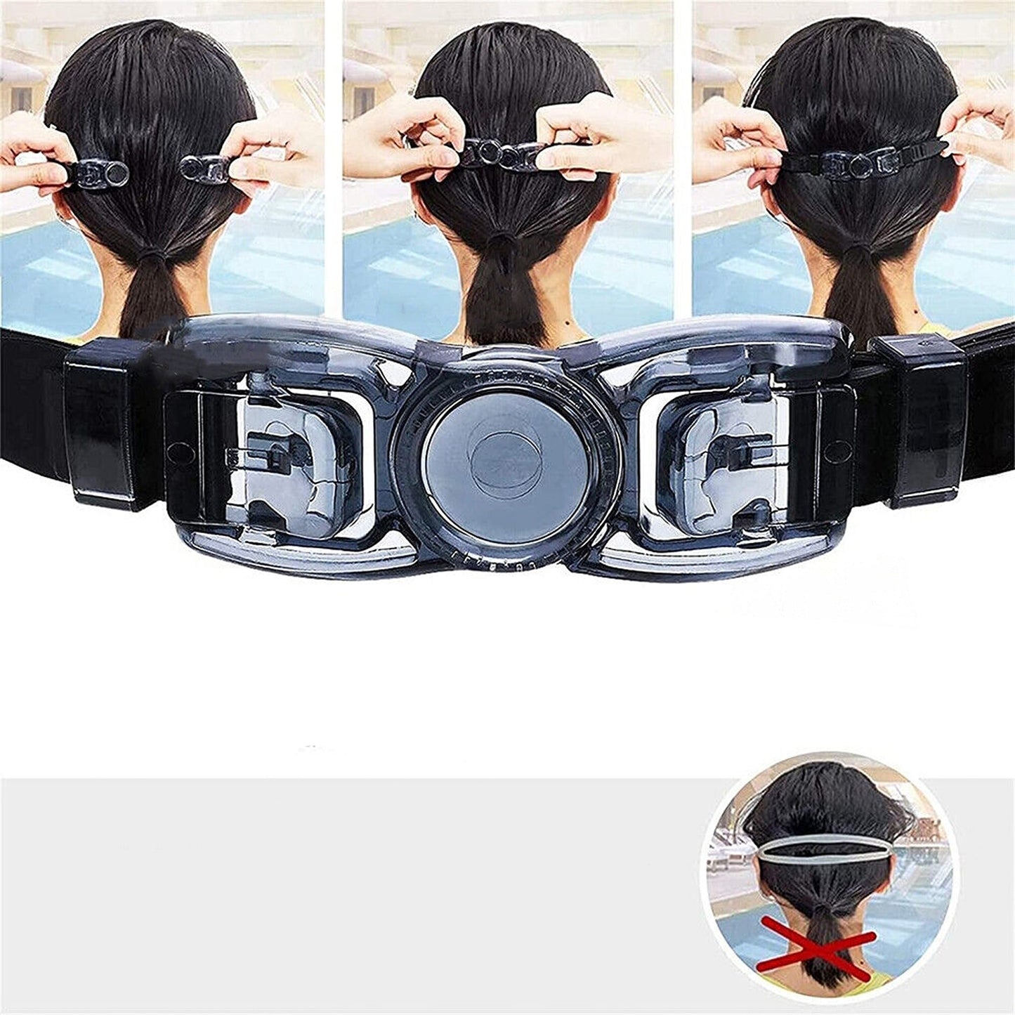 Adjustable Swimming Goggles Waterproof Anti-Fog UV Protection