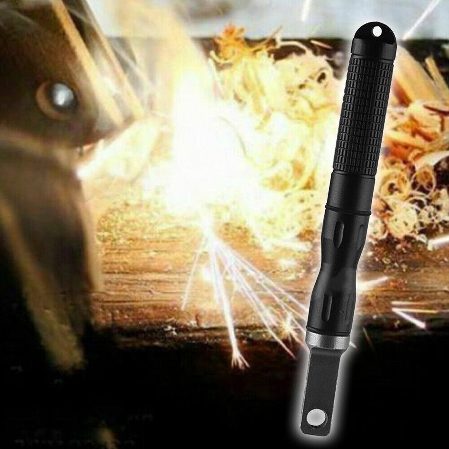Magnesium Flint Fire Starter with Steel Striker Outdoor Survival Lighter Stick