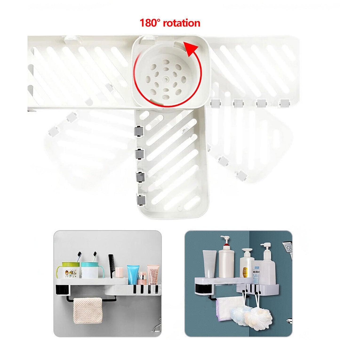 Shower Corner Shelf for Shampoo and Soap Bathroom Organizer Caddy
