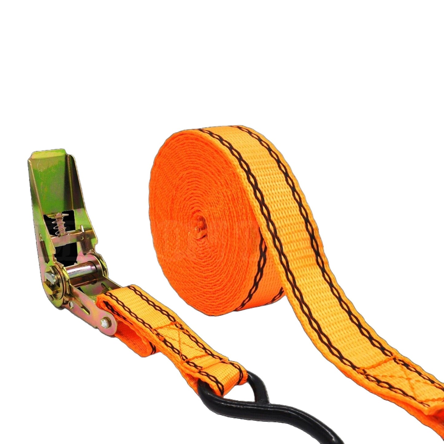 4pcs Polyester Webbing Ratchet Tie Down Strap for Roof Rack Cargo Trailer