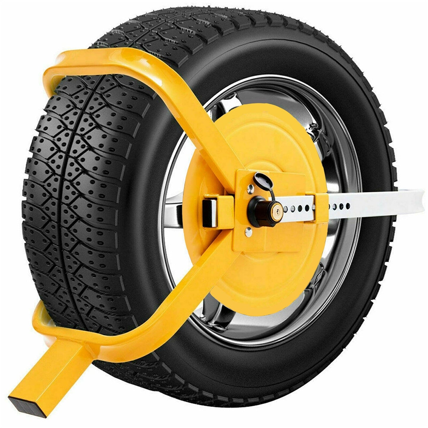 Heavy-Duty Wheel Clamp Lockable Tire Defender for Caravans Cars 13-15 Inch