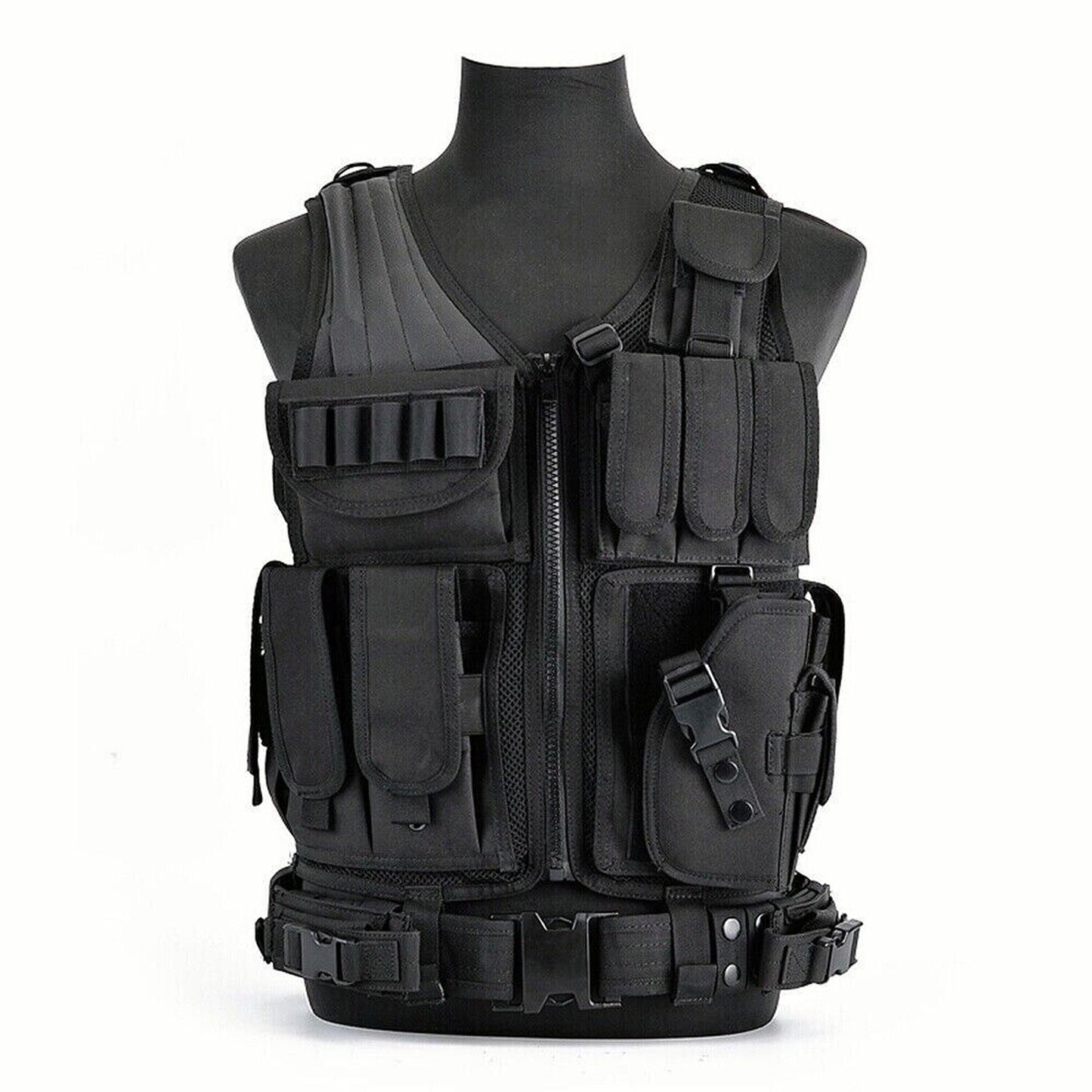 Combat Armor Plate Carrier Vest Molle Paintball Army Gear