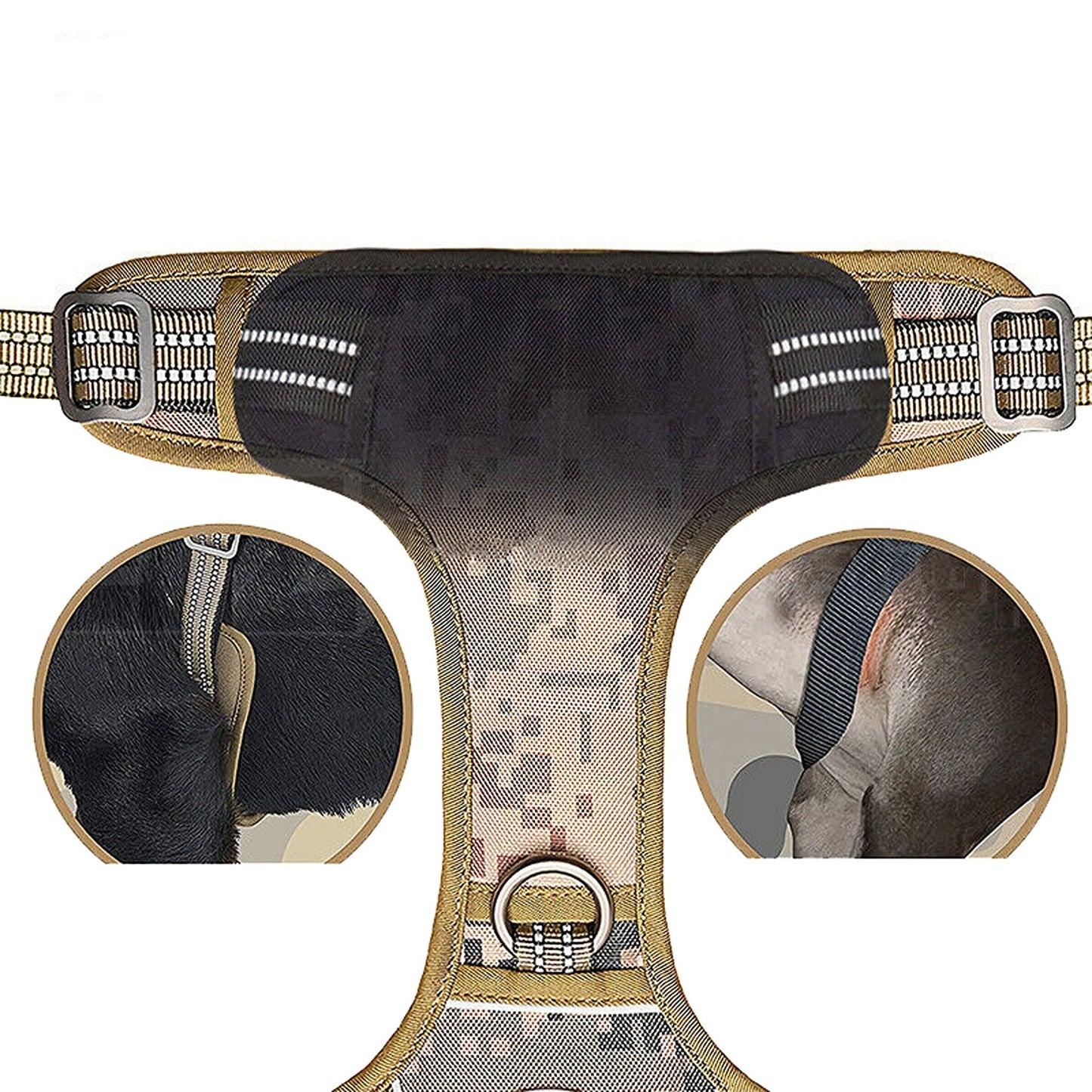 Adjustable No Pull Tactical Dog Harness for Military and Training