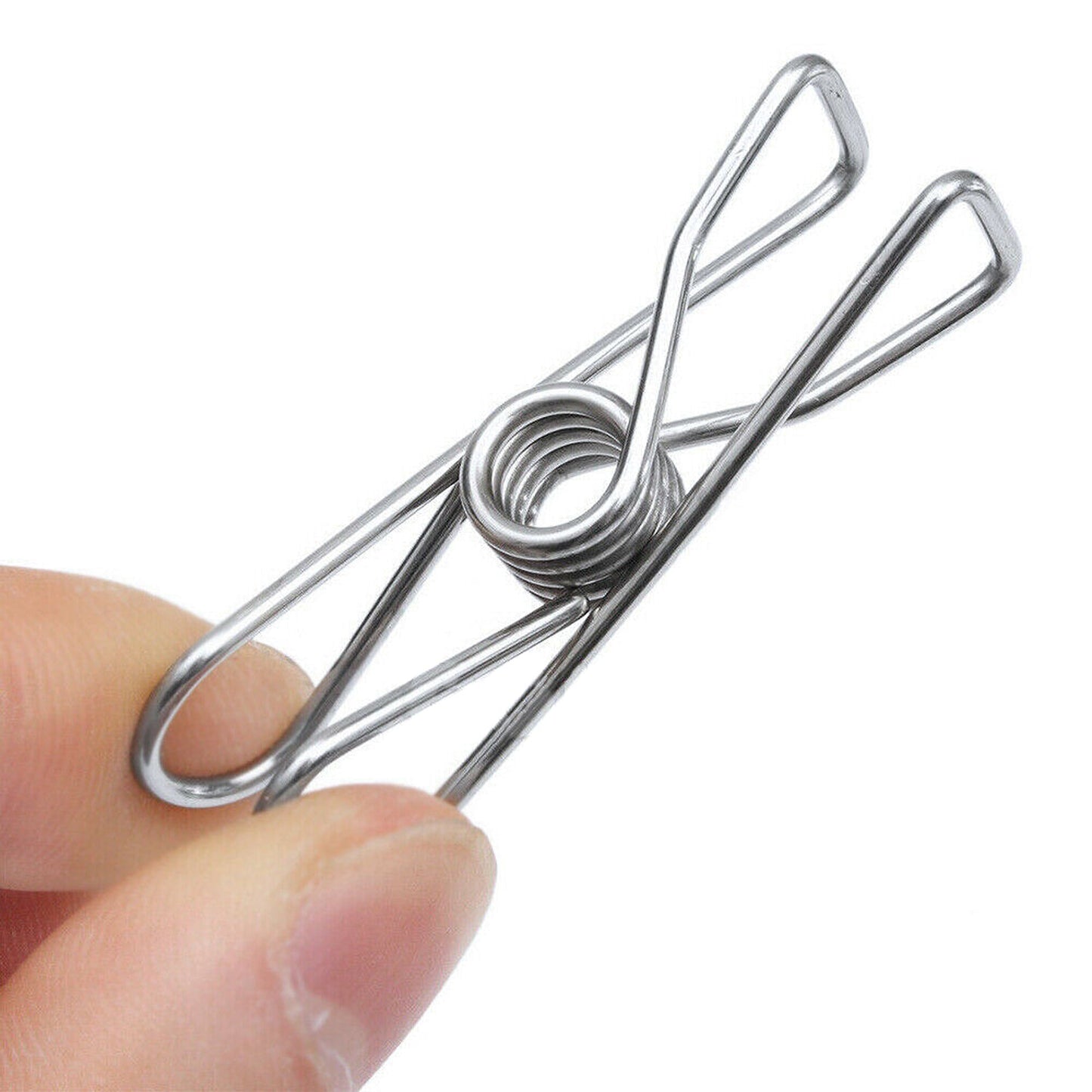 Windproof Stainless Steel Clothes Pegs Hanging Clips Pins Laundry Clamp