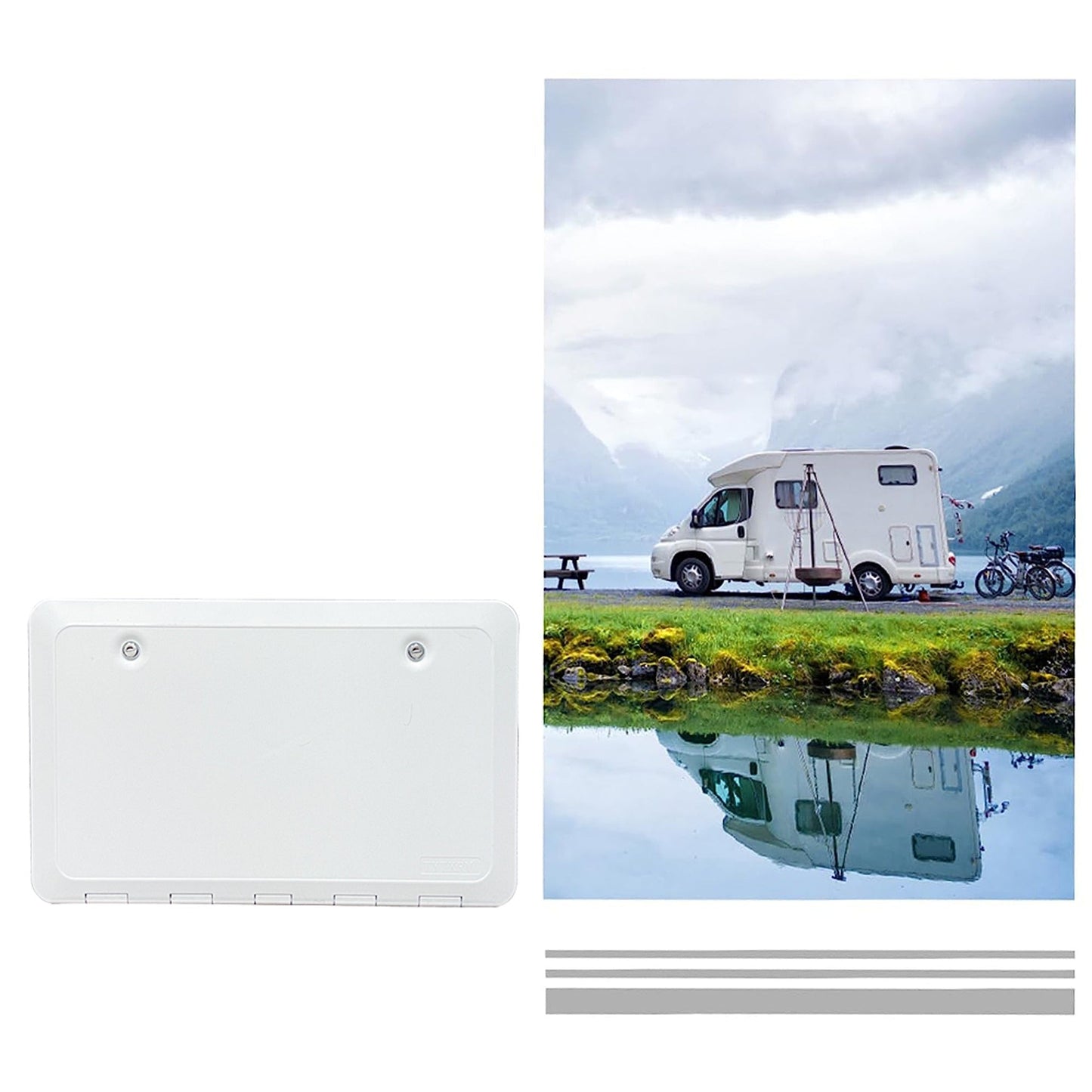 Caravan Access Hatch Lockable Warehouse Door for Motorhomes - 575 x 360mm