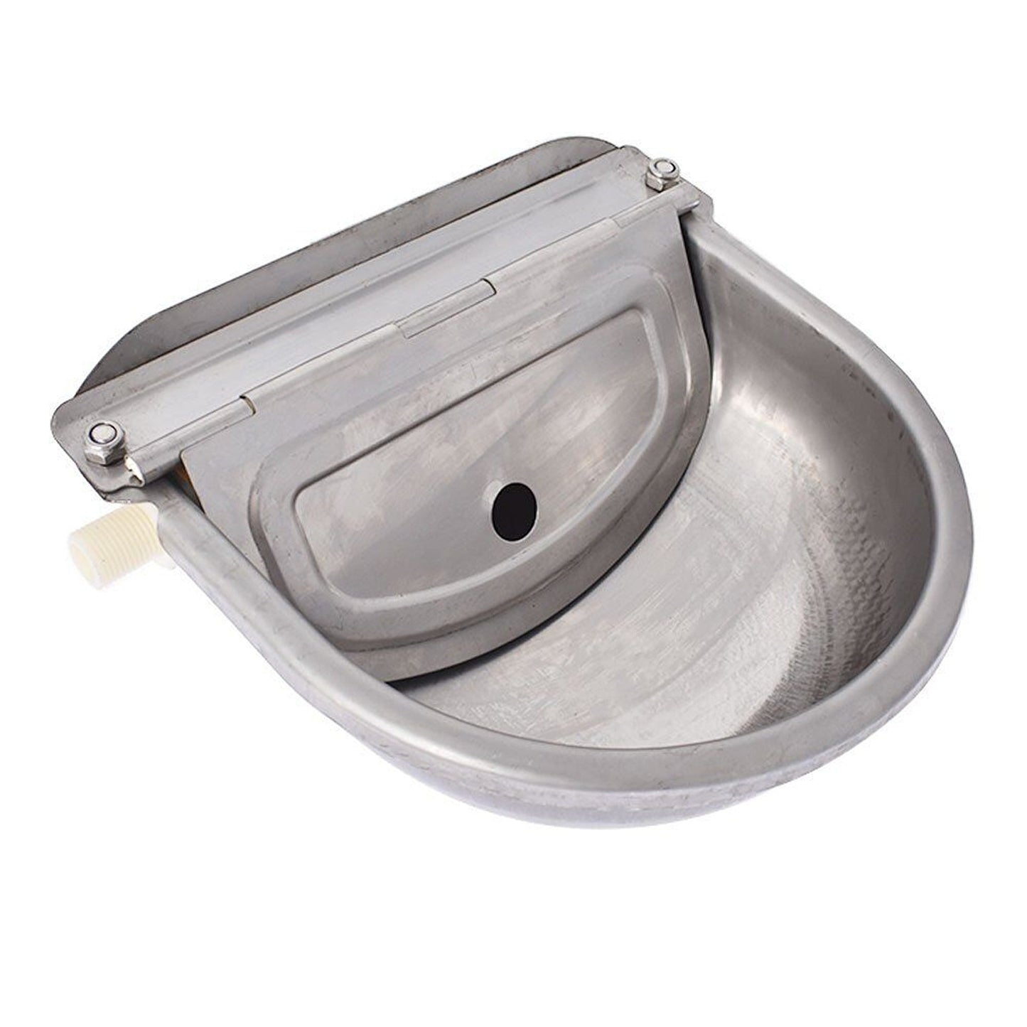 Automatic Drinking Bowl for Animals Auto Fill Water Trough Stainless Steel
