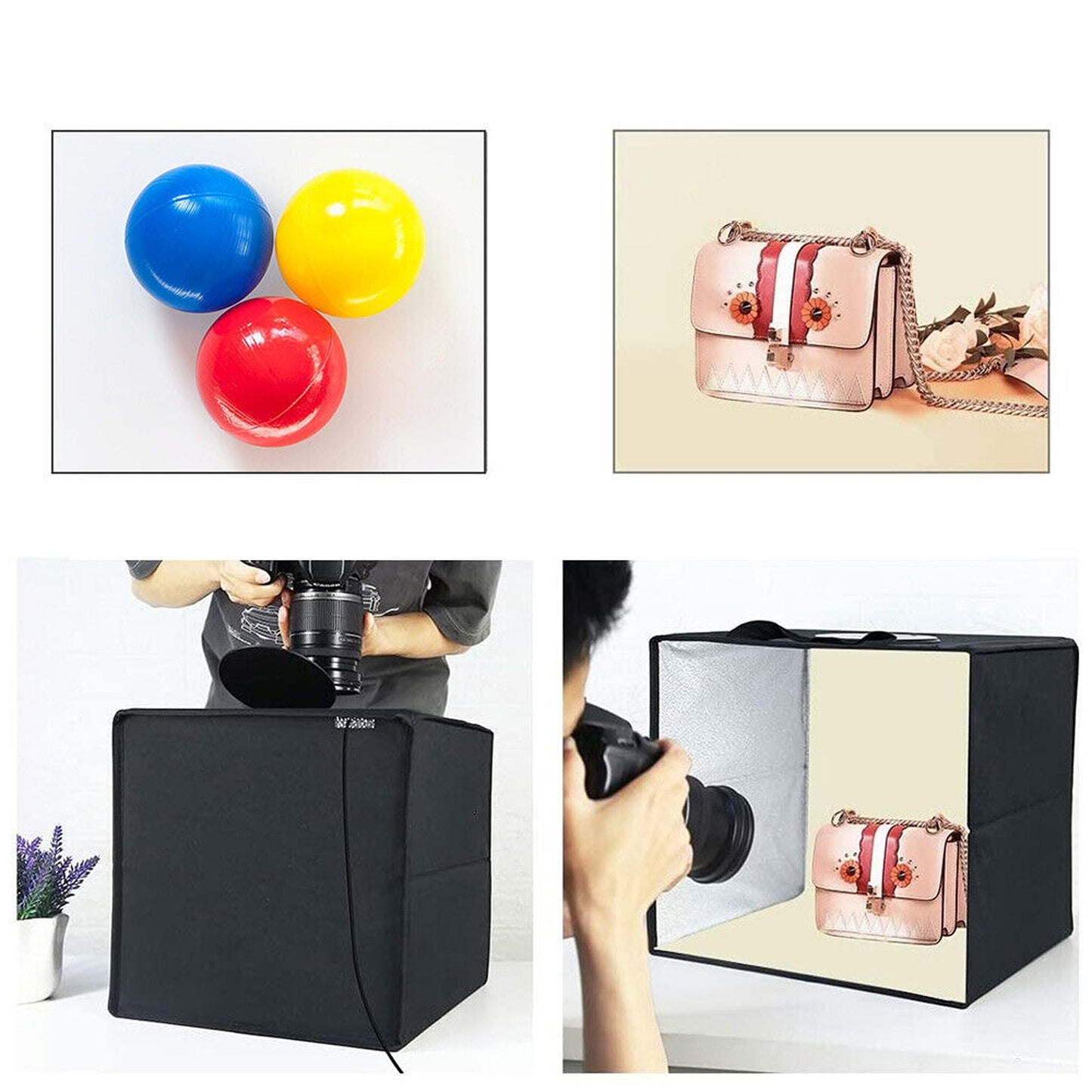 Portable Photo Studio Light Box with 144 LED Lighting for Product Photography