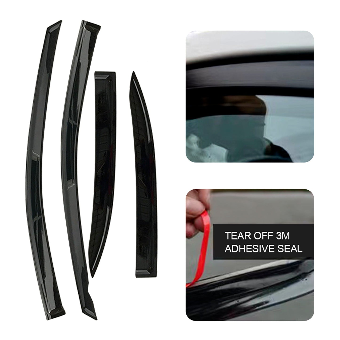 Weathershields for Toyota Corolla Sedan Premium Weather Shields 2014-2018