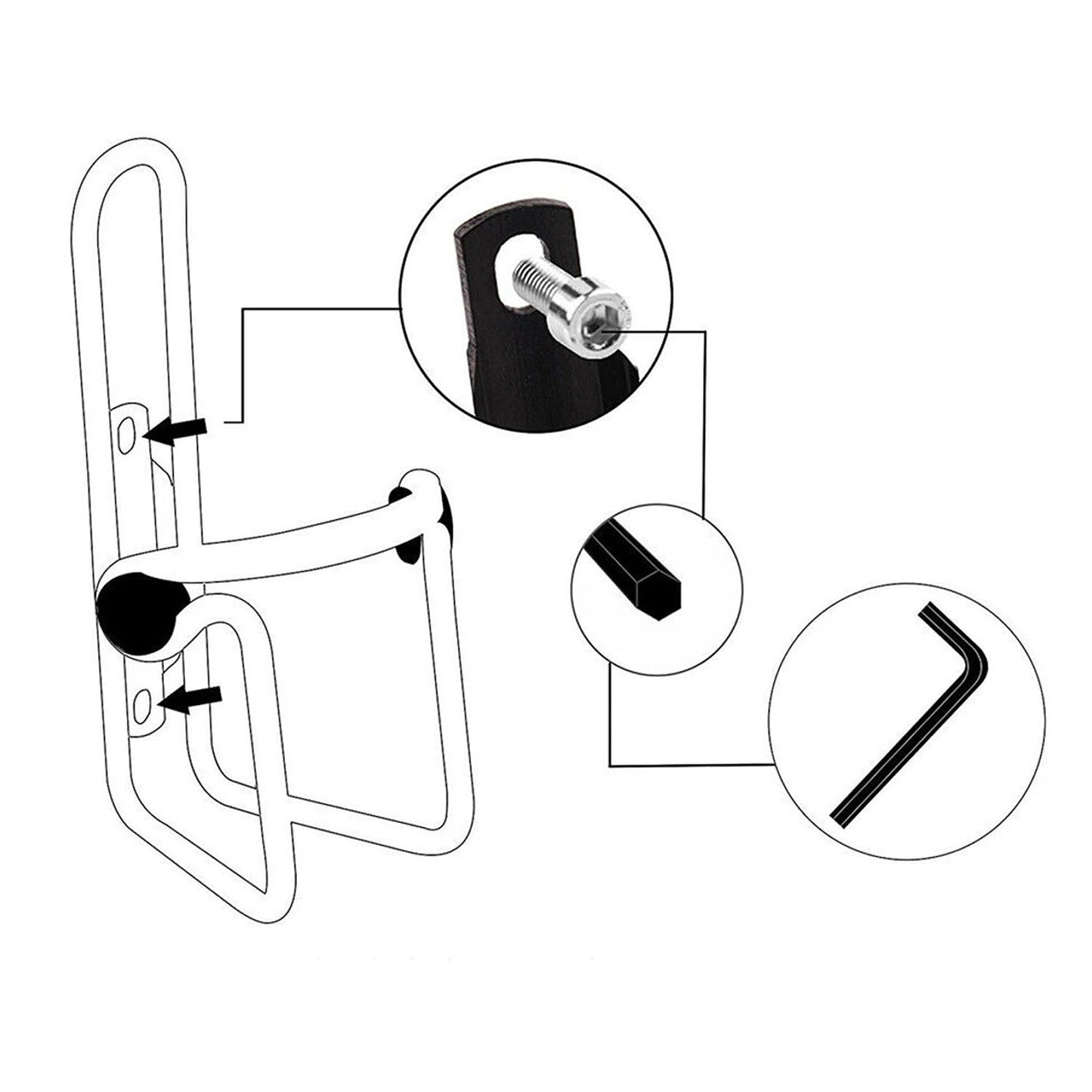 2pack Bike Water Bottle Holder Kettle Mount for Motorcycle and Mountain Bike