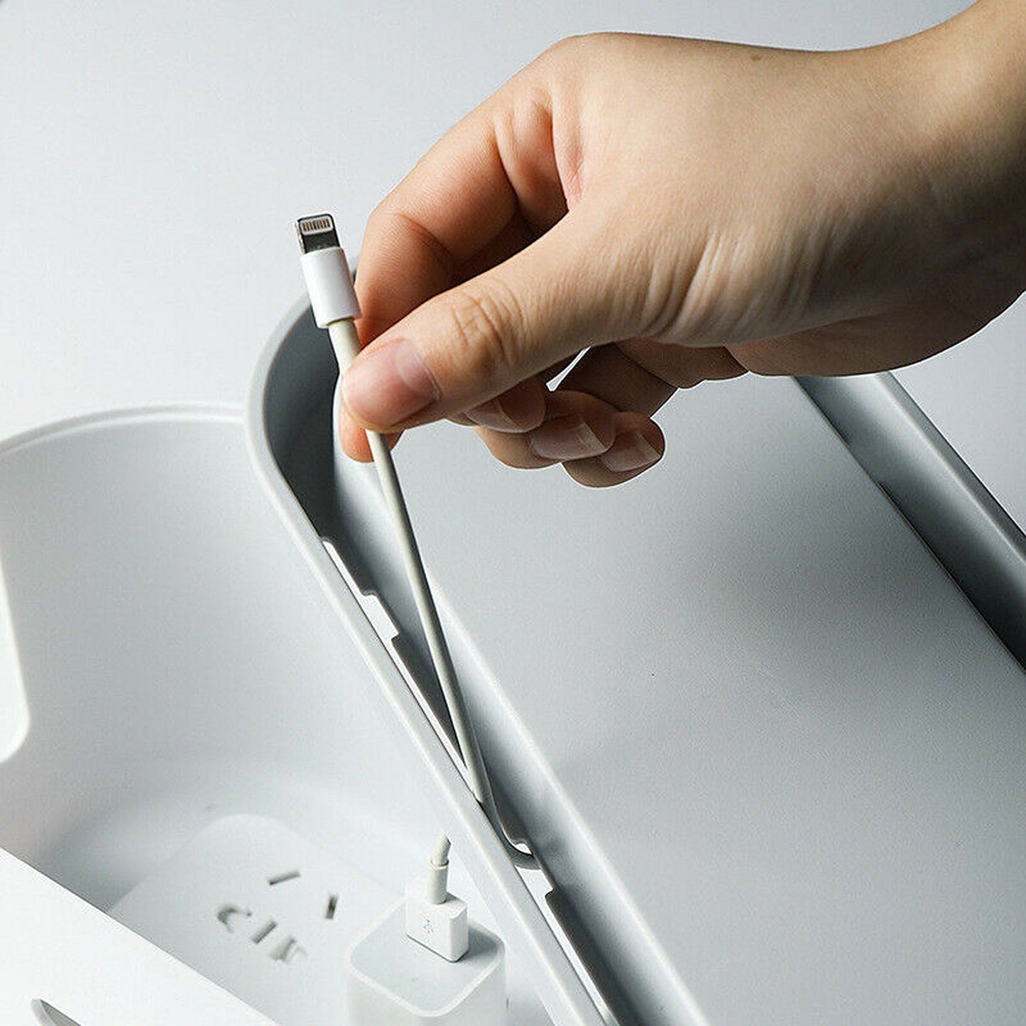 Cable Management Storage Box for Power Socket Wire Tidy Safety Case
