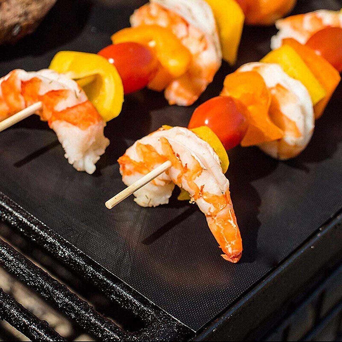 Reusable Non-Stick BBQ Grill Mat Perfect for Outdoor Cooking