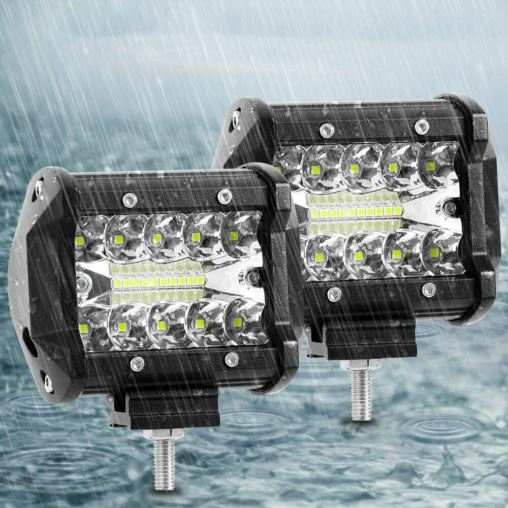 Trailer Hitch Mount Bracket with 4in LED Work Lights